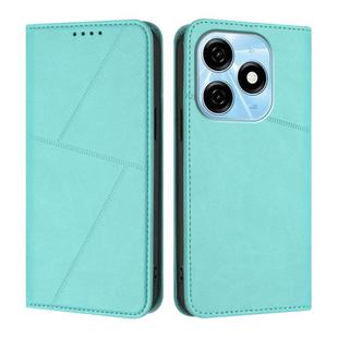 For Tecno Spark 20 / Spark 20C / Pop 8 Strong Magnetic Frosted Flip Leather Phone Case(Light Blue)