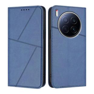For Tecno Camon 40 Premier Strong Magnetic Frosted Flip Leather Phone Case(Royal Blue)
