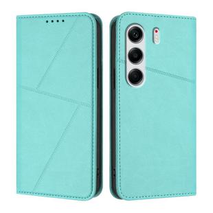 For Tecno Camon 40 Pro 4G Strong Magnetic Frosted Flip Leather Phone Case(Light Blue)