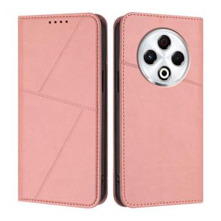 For Tecno Spark 30 4G Strong Magnetic Frosted Flip Leather Phone Case(Pink)