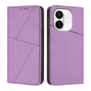 For Tecno Spark 30C 5G / Pop 9 5G Strong Magnetic Frosted Flip Leather Phone Case(Light Purple)
