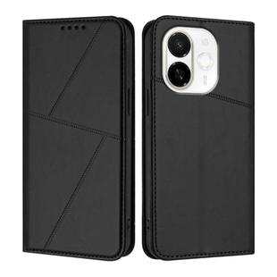 For Tecno Spark 30C 5G / Pop 9 5G Strong Magnetic Frosted Flip Leather Phone Case(Black)