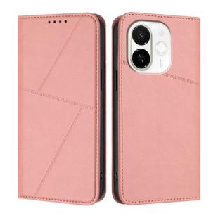 For Tecno Spark 30C 5G / Pop 9 5G Strong Magnetic Frosted Flip Leather Phone Case(Pink)