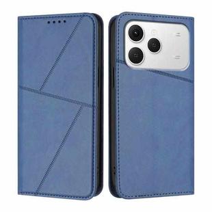 For Tecno Spark 40 4G Strong Magnetic Frosted Flip Leather Phone Case(Royal Blue)