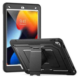 For iPad 10.2 2021 / 2020 / 10.5 2019 Honeycomb Stand TPE Hydric PC Tablet Case(Black)