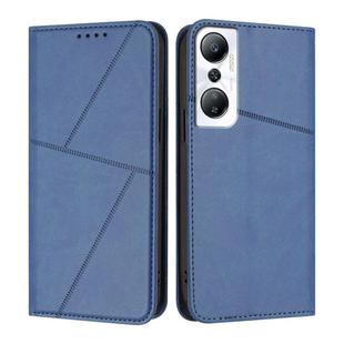 For Infinix Hot 20 4G Strong Magnetic Frosted Flip Leather Phone Case(Royal Blue)