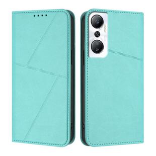 For Infinix Hot 20 4G Strong Magnetic Frosted Flip Leather Phone Case(Light Blue)