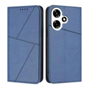 For Infinix Hot 30 Strong Magnetic Frosted Flip Leather Phone Case(Royal Blue)