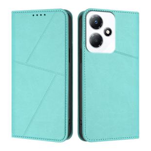 For Infinix Hot 30 Play / Hot 30 Play NFC Strong Magnetic Frosted Flip Leather Phone Case(Light Blue)
