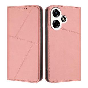For Infinix Hot 30i Strong Magnetic Frosted Flip Leather Phone Case(Pink)
