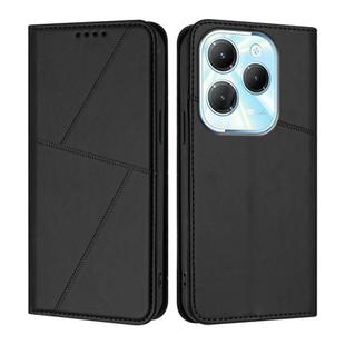 For Infinix Hot 40 / Hot 40 Pro Strong Magnetic Frosted Flip Leather Phone Case(Black)