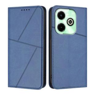 For Infinix Hot 40i Strong Magnetic Frosted Flip Leather Phone Case(Royal Blue)