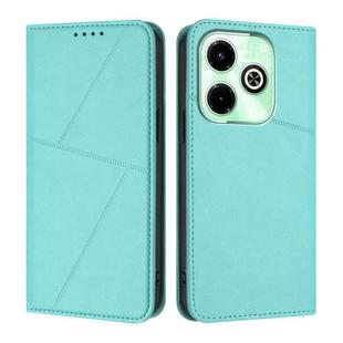 For Infinix Hot 40i Strong Magnetic Frosted Flip Leather Phone Case(Light Blue)