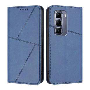 For Infinix Hot 50 Pro 4G Strong Magnetic Frosted Flip Leather Phone Case(Royal Blue)