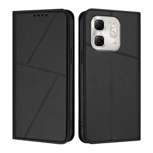 For Infinix Hot 50i / Smart 9 Strong Magnetic Frosted Flip Leather Phone Case(Black)