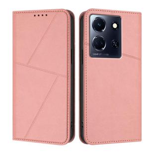 For Infinix Note 30 5G Strong Magnetic Frosted Flip Leather Phone Case(Pink)