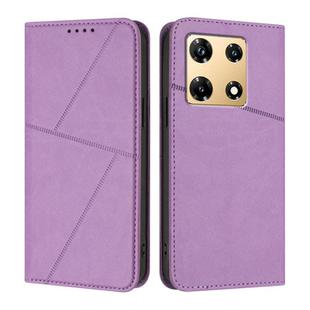For Infinix Note 30 Pro Strong Magnetic Frosted Flip Leather Phone Case(Light Purple)