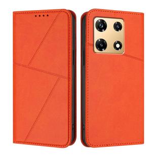 For Infinix Note 30 Pro Strong Magnetic Frosted Flip Leather Phone Case(Orange)