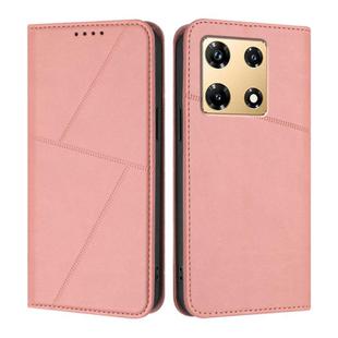 For Infinix Note 30 Pro Strong Magnetic Frosted Flip Leather Phone Case(Pink)
