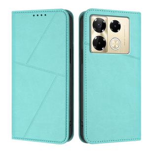 For Infinix Note 40 Pro / Note 40 Pro+ Strong Magnetic Frosted Flip Leather Phone Case(Light Blue)