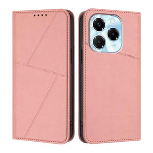 For Infinix Note 40X 5G Strong Magnetic Frosted Flip Leather Phone Case(Pink)
