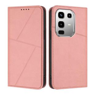 For Infinix Note 50 4G / Note 50 Pro 4G Strong Magnetic Frosted Flip Leather Phone Case(Pink)