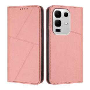 For Infinix Note 50x Strong Magnetic Frosted Flip Leather Phone Case(Pink)