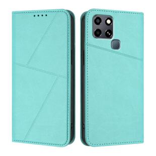 For Infinix Smart 6 HD Strong Magnetic Frosted Flip Leather Phone Case(Light Blue)