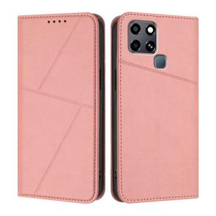 For Infinix Smart 6 HD Strong Magnetic Frosted Flip Leather Phone Case(Pink)