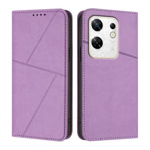 For Infinix Zero 30 4G Strong Magnetic Frosted Flip Leather Phone Case(Light Purple)