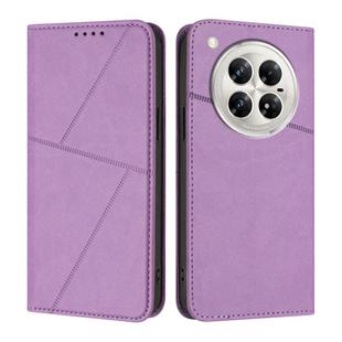 For Infinix Zero 40 4G / Zero 40 5G Strong Magnetic Frosted Flip Leather Phone Case(Light Purple)