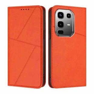 For Infinix Note 50 Pro+ Strong Magnetic Frosted Flip Leather Phone Case(Orange)