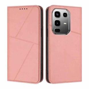 For Infinix Note 50 Pro+ Strong Magnetic Frosted Flip Leather Phone Case(Pink)