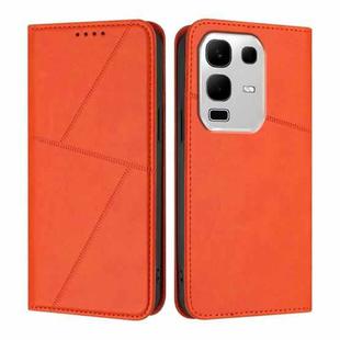 For Infinix Note 50s Strong Magnetic Frosted Flip Leather Phone Case(Orange)