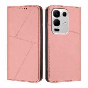 For Infinix Note 50s Strong Magnetic Frosted Flip Leather Phone Case(Pink)