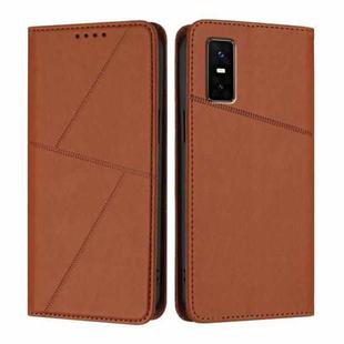 For Infinix GT 30 Pro Strong Magnetic Frosted Flip Leather Phone Case(Coffee Color)