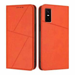 For Infinix GT 30 Pro Strong Magnetic Frosted Flip Leather Phone Case(Orange)