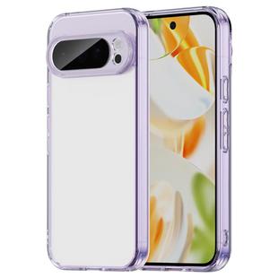 For Google Pixel 9 Pro PC Hybrid TPU Airbag Shockproof Phone Case(Transparent Purple)