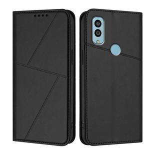 For Kyocera Android One S9 Strong Magnetic Frosted Flip Leather Phone Case(Black)