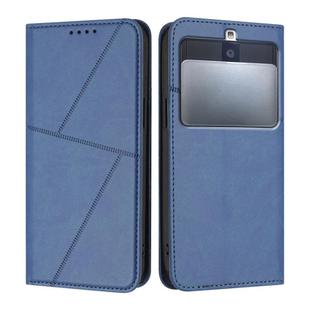 For Kyocera Basio 3 Strong Magnetic Frosted Flip Leather Phone Case(Royal Blue)