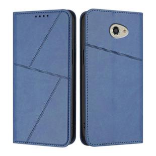 For Kyocera Basio 4 / Kantan Sumaho 2 Strong Magnetic Frosted Flip Leather Phone Case(Royal Blue)