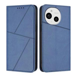 For Sharp Aquos Sense9 Strong Magnetic Frosted Flip Leather Phone Case(Royal Blue)