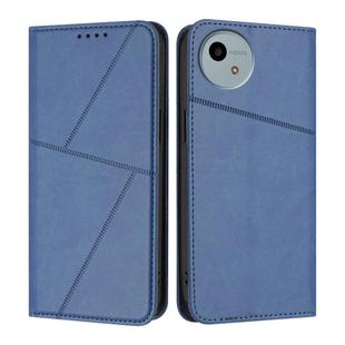 For Sharp Aquos wish4 Strong Magnetic Frosted Flip Leather Phone Case(Royal Blue)