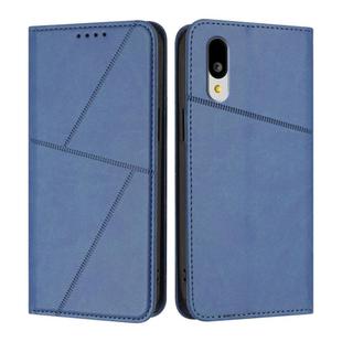 For Sharp Basio Active3 Strong Magnetic Frosted Flip Leather Phone Case(Royal Blue)