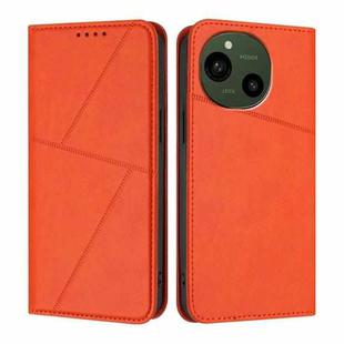 For Sharp Aquos R10 Strong Magnetic Frosted Flip Leather Phone Case(Orange)