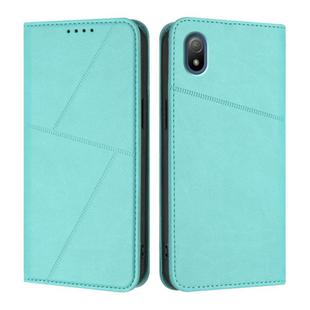For Sony Xperia Ace III Strong Magnetic Frosted Flip Leather Phone Case(Light Blue)