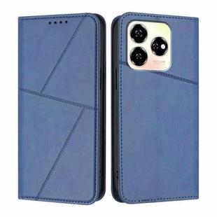 For ZTE Axon 60 Strong Magnetic Frosted Flip Leather Phone Case(Royal Blue)