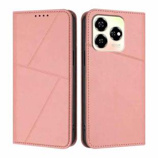 For ZTE Axon 60 Strong Magnetic Frosted Flip Leather Phone Case(Pink)