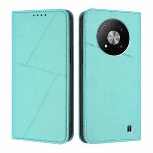 For ZTE Blade A73 5G Strong Magnetic Frosted Flip Leather Phone Case(Light Blue)