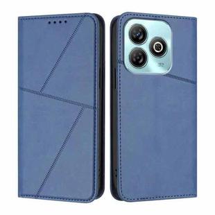 For ZTE Blade A75 4G / nubia Focus Strong Magnetic Frosted Flip Leather Phone Case(Royal Blue)